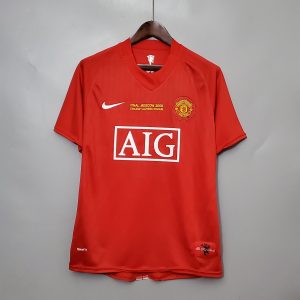 Camiseta Retro Manchester United 07/08 1ª equipación (Incluye parche de la foto)