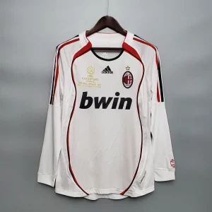 Camiseta Retro AC Milan 06/07 2ª equipación (manga larga, incluye parche de la foto)