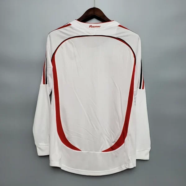Camiseta Retro AC Milan 06/07 2ª equipación (manga larga, incluye parche de la foto) - Imagen 2
