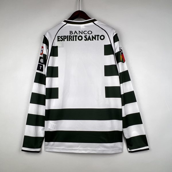 Camiseta Retro Sporting Lisboa manga larga 02/03 1ª equipación - Imagen 2